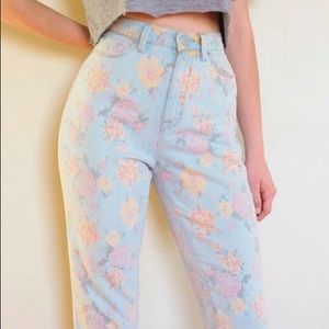 BDG floral mom jeans